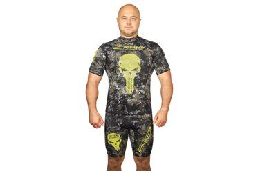 Майка EPSEALON SKULL TACTICAL CAMO 2.5 мм, короткие рукава, р-р S3/M